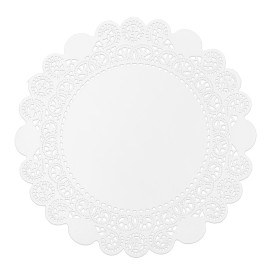 Papírové Krajky Bílý Ø19cm (250 Ks)