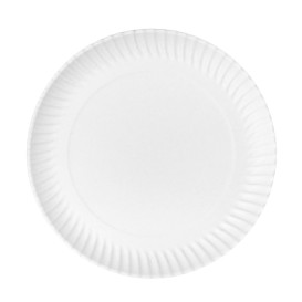 Kartonové Talíře Kulatý Bílý Ø27cm 550g/m² (400 Ks)