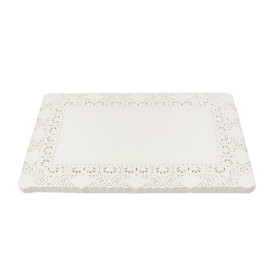Krajka Papírové Bílá Litos 25x37cm (250 Units)