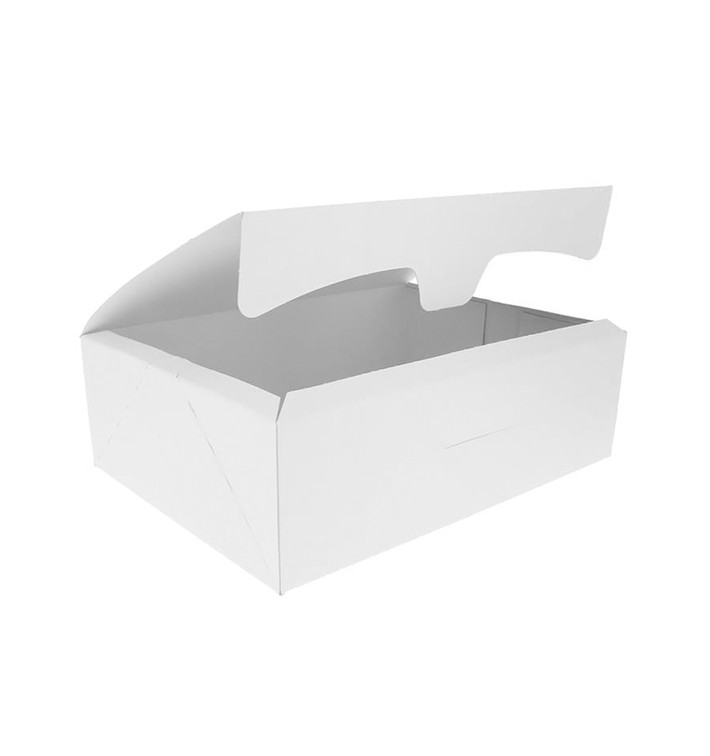 Krabička pro Cukrárny Karton 20,4x15,8x6cm 1Kg Bílá (200 Ks) Krabička pro Cukrárny Karton 20,4x15,8x6cm 1Kg Bílá (200 Ks)