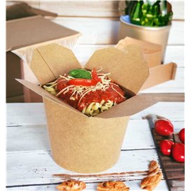 Papírové Obaly pro Fast Food Kraft 450ml (25 Ks)