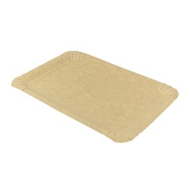 Papírové Podnos Obdélníkový Kraft 14x21 cm (100 Ks)