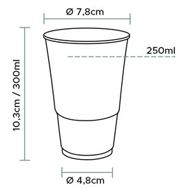 Čirý Plastové Kelímek PP 300ml Ø7,3cm (100 Ks)