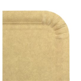 Papírové Podnos Obdélníkový Kraft 12x19 cm (100 Ks)