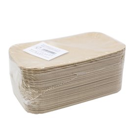 Papírové Podnos Obdélníkový Kraft 12x19 cm (100 Ks)