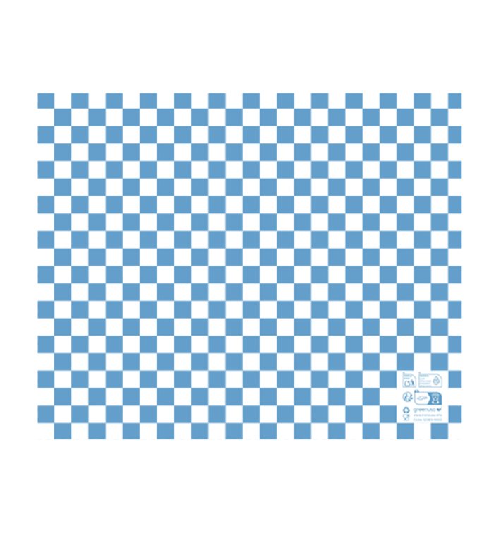 Sáčky Nepromastitelný “Vichy” Modrá 20x24,5cm (1.000 Ks) Sáčky Nepromastitelný “Vichy” Modrá 20x24,5cm (1.000 Ks)