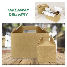 Menu Box Kraft 131x131x115mm (250 Ks)