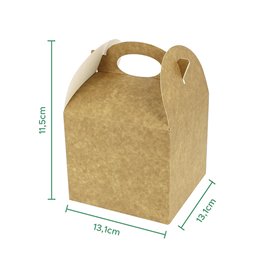 Menu Box Kraft 131x131x115mm (250 Ks)