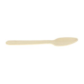 Mini lžíce Dřevěný Přírodní 11cm (2.400 Ks)
