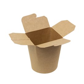 Papírové Obaly pro Fast Food Kraft 450ml (25 Ks)