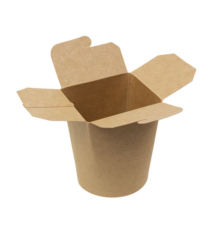 Papírové Obaly pro Fast Food Kraft 450ml (25 Ks) Papírové Obaly pro Fast Food Kraft 450ml (25 Ks)