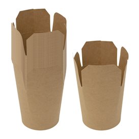 Papírové Obaly pro Fast Food Kraft 450ml (25 Ks)