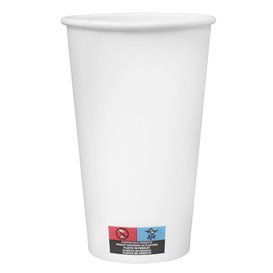Kartonové Kelímek 16 Oz/532ml Bílý Ø9cm (500 Ks)
