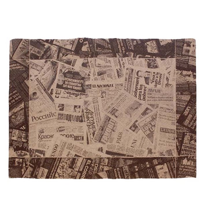 Papírové Prostírání 30x40cm Kraft " Noviny " 50g (2500 Ks) Papírové Prostírání 30x40cm Kraft " Noviny " 50g (2500 Ks)