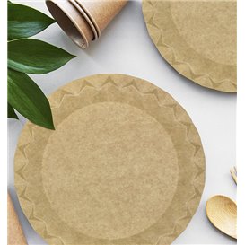 Kartonové Talíře Kraft “Flower” Ø29cm 245g/m² (50 Ks)