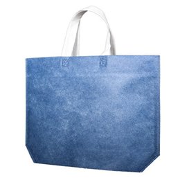 Non-Woven Bag with Hexagonal Base Blue 44+10x30cm (25 Units)