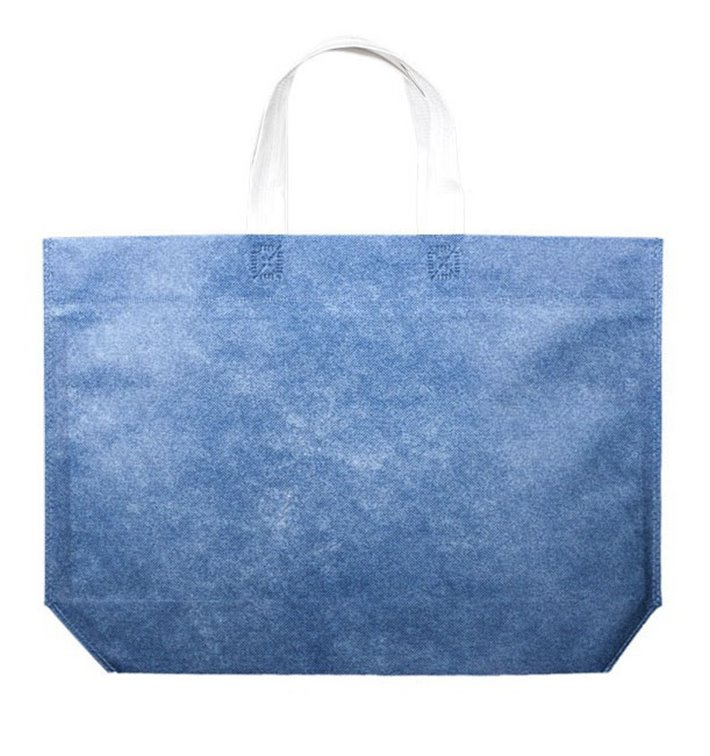 Non-Woven Bag with Hexagonal Base Blue 44+10x30cm (200 Units) Non-Woven Bag with Hexagonal Base Blue 44+10x30cm (200 Units)