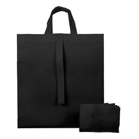 Plátěná Taška TNT PREMIUM Skládací Černá 40+15x40cm (25 Ks)