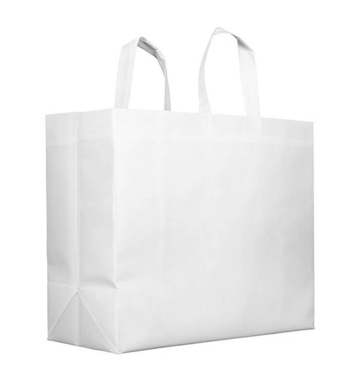 Plátěná Taška TNT PREMIUM Velkým Bílá 45+20x40cm (25 Ks) Plátěná Taška TNT PREMIUM Velkým Bílá 45+20x40cm (25 Ks)