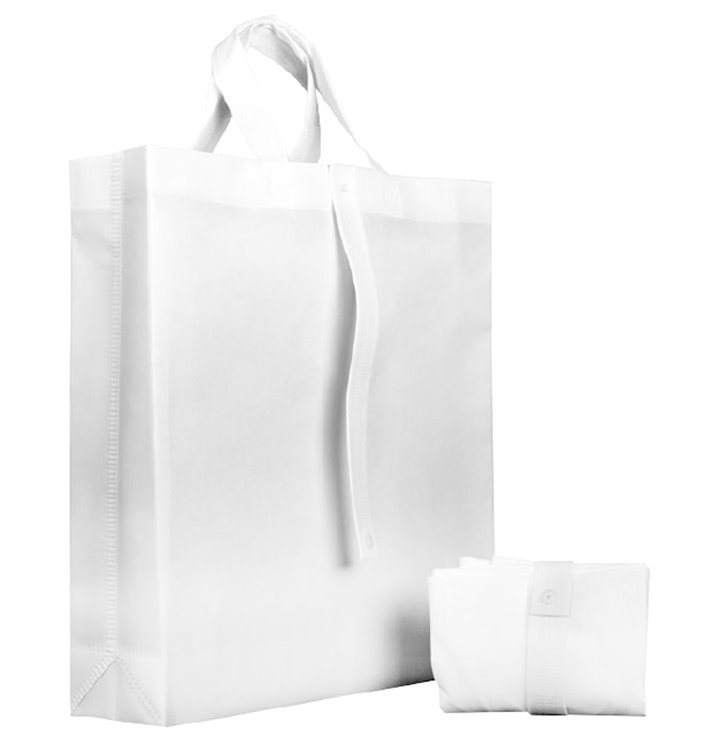 Plátěná Taška TNT PREMIUM Skládací Bílá 40+15x40cm (25 Ks) Plátěná Taška TNT PREMIUM Skládací Bílá 40+15x40cm (25 Ks)