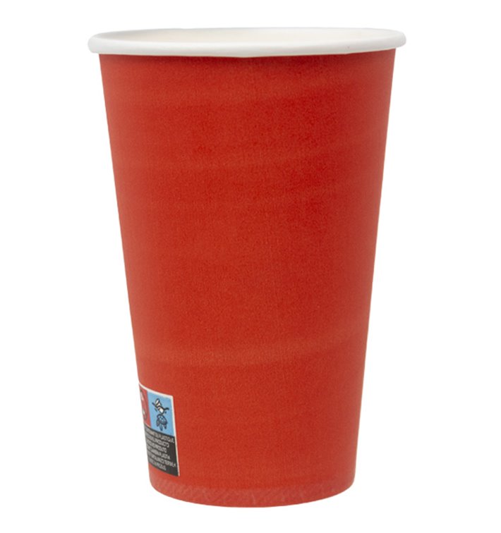 Kartonový kelímek „Colours“ červený 600ml Ø9,4cm (20 Ks) Kartonový kelímek „Colours“ červený 600ml Ø9,4cm (20 Ks)