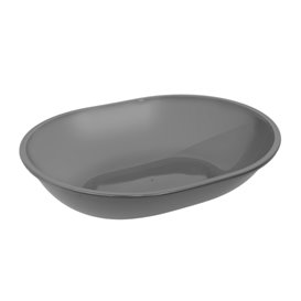 Opakovaně použitelná odolná miska PP Bio Grey „Revolve“ Oválný 1000ml 22x17,4x5cm (36 Ks)