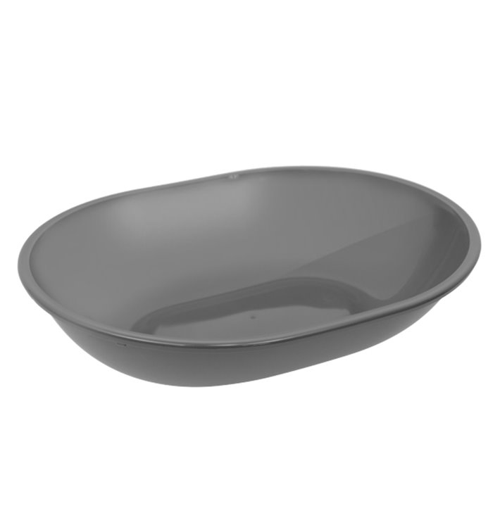 Opakovaně použitelná odolná miska PP Bio Grey „Revolve“ Oválný 1000ml 22x17,4x5cm (36 Ks) Opakovaně použitelná odolná miska PP Bio Grey „Revolve“ Oválný 1000ml 22x17,4x5cm (36 Ks)
