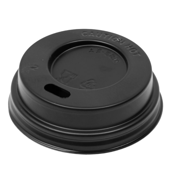 Cestovní víčko s otvorem pro PS pro černý kartonový kelímek Ø5,8 cm na 3Oz (100 Ks) Cestovní víčko s otvorem pro PS pro černý kartonový kelímek Ø5,8 cm na 3Oz (100 Ks)