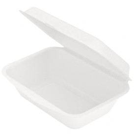 Menu Box z Cukrové Třtiny Bílý 136x182x64mm (50 Kousky)