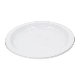 Plastové Talíř PS Plochá Bílý 22cm (50 Ks)