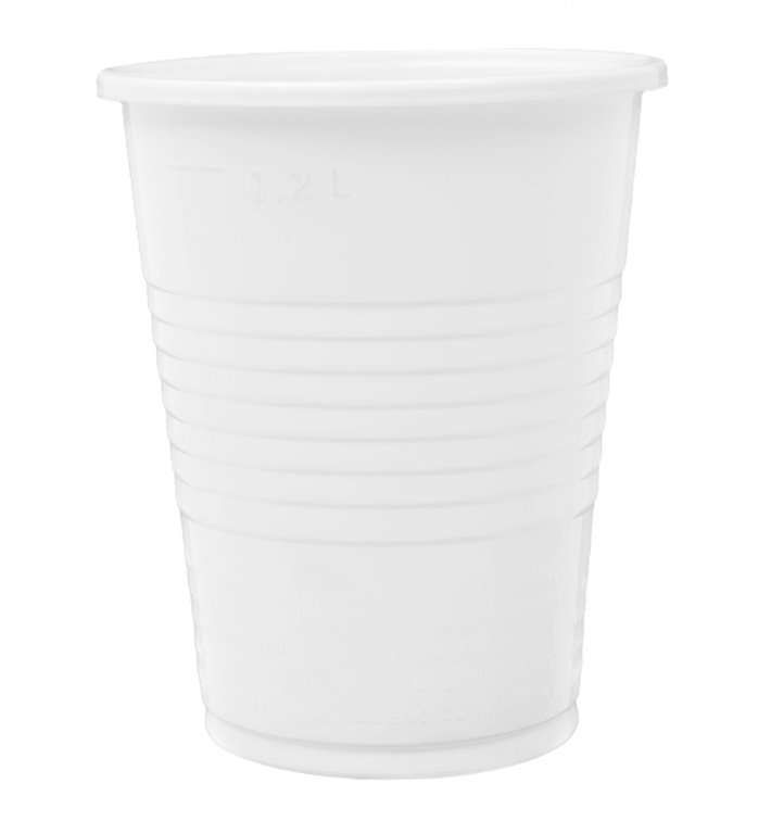 Plastové Kelímky PP Opakovaně Použitelné Bílé 240ml (100 Ks) Plastové Kelímky PP Opakovaně Použitelné Bílé 240ml (100 Ks)
