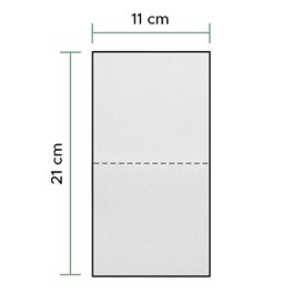 Papírové Ubrousky Tissue 2 Vrstvé V Bílá 11x21cm (200 Ks)