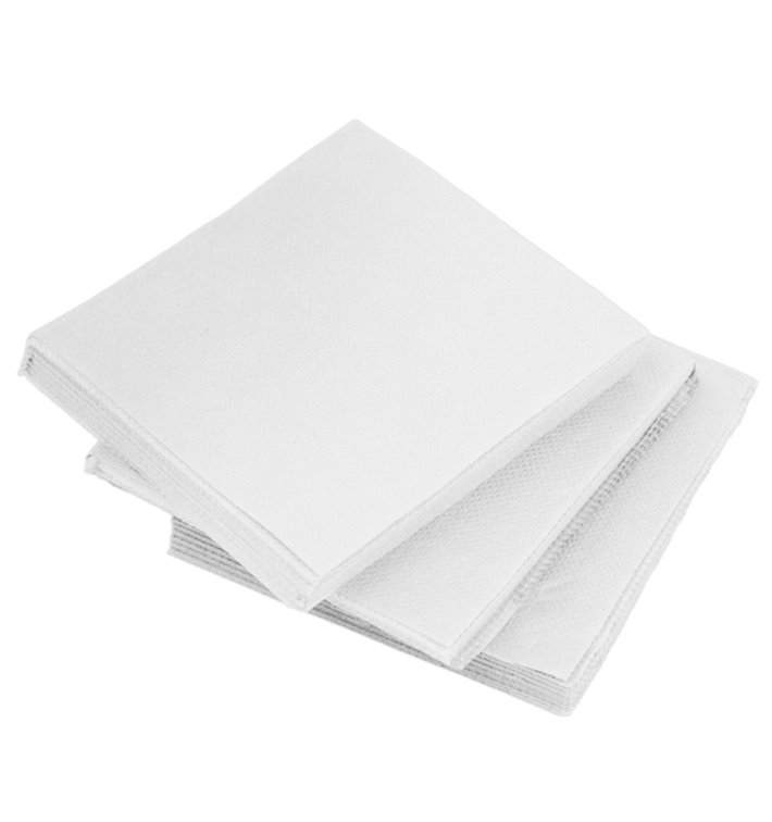 Papírové Ubrousky na Koktejl Mikrobod 2 Vrstvy Bílá 20x20cm (2.400 Ks) Papírové Ubrousky na Koktejl Mikrobod 2 Vrstvy Bílá 20x20cm (2.400 Ks)