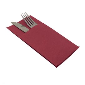 Kapsička na Příbory Papírové Mikrobod Bordeaux 40x40cm (30 Ks)