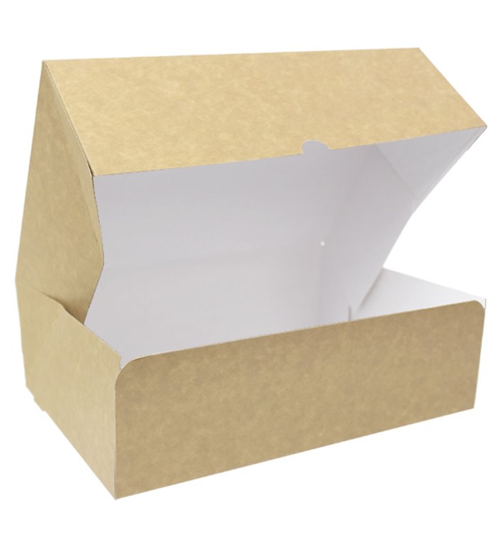Krabička pro Cukrárny Karton Kraft 25,8x18,9x8cm 2kg (240 Ks) Krabička pro Cukrárny Karton Kraft 25,8x18,9x8cm 2kg (240 Ks)