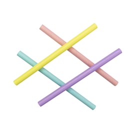 Papírová Rovná Brčka Barvy Ø1,2cm 20cm (50 Ks)