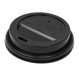 Cestovní víko s bílým papírovým otvorem Ø9,0cm (50 Ks)