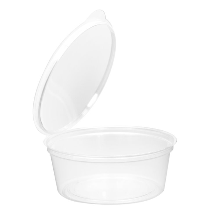 Miska kulatá s Víčkem APET Průhledný 80ml (450 Ks) Miska kulatá s Víčkem APET Průhledný 80ml (450 Ks)