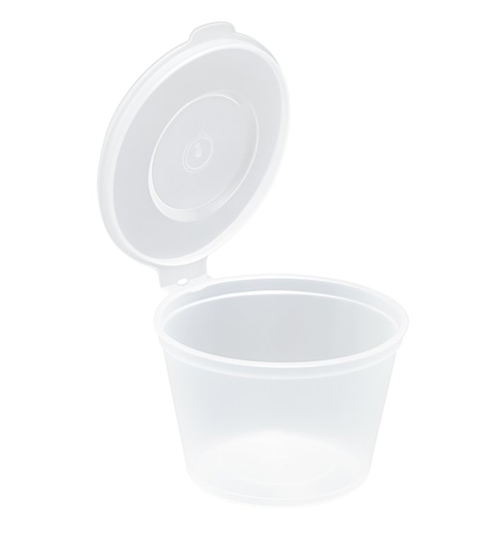 Miska kulatá s Víčkem APET Průhledný 125ml (405 Ks) Miska kulatá s Víčkem APET Průhledný 125ml (405 Ks)