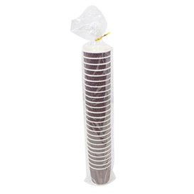 Kartonové Kelímek Zvlněný 9Oz/270ml Kraft Ø8,0cm (25 Ks)