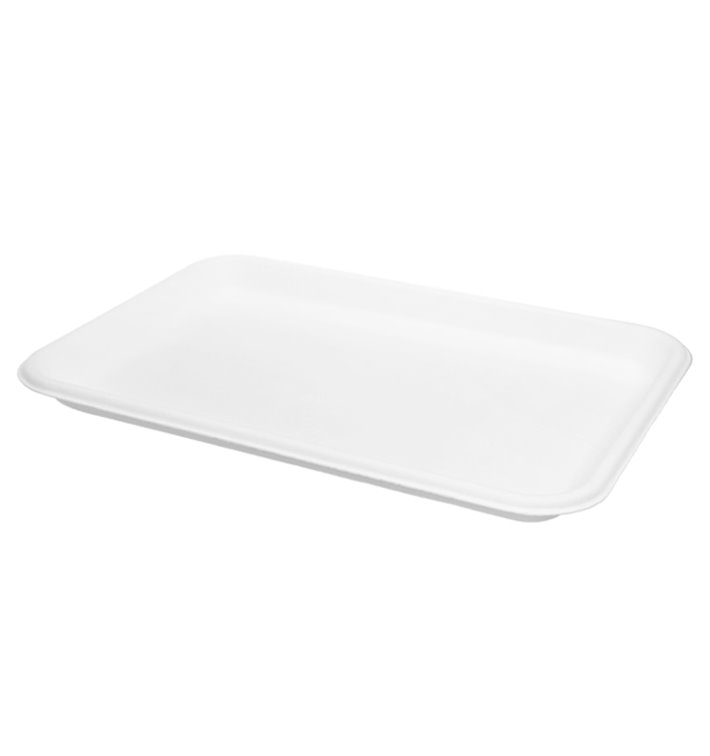 Podnos z Bílé Cukrové Třtiny 20,5x14,5cm (50 Ks) Podnos z Bílé Cukrové Třtiny 20,5x14,5cm (50 Ks)