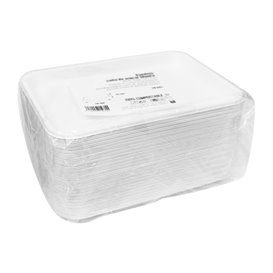Podnos z Bílé Cukrové Třtiny 20,5x14,5cm (50 Ks)