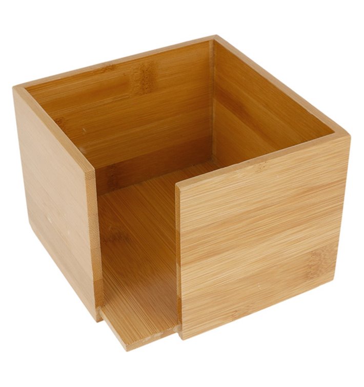 Držák na Ubrousky na Koktejl Bambusové 13,5x13,5x10cm (1 Ks) Držák na Ubrousky na Koktejl Bambusové 13,5x13,5x10cm (1 Ks)