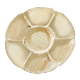Talíř Kulatý z Palmových Listů 7C Ø29,5cm (120 Ks)