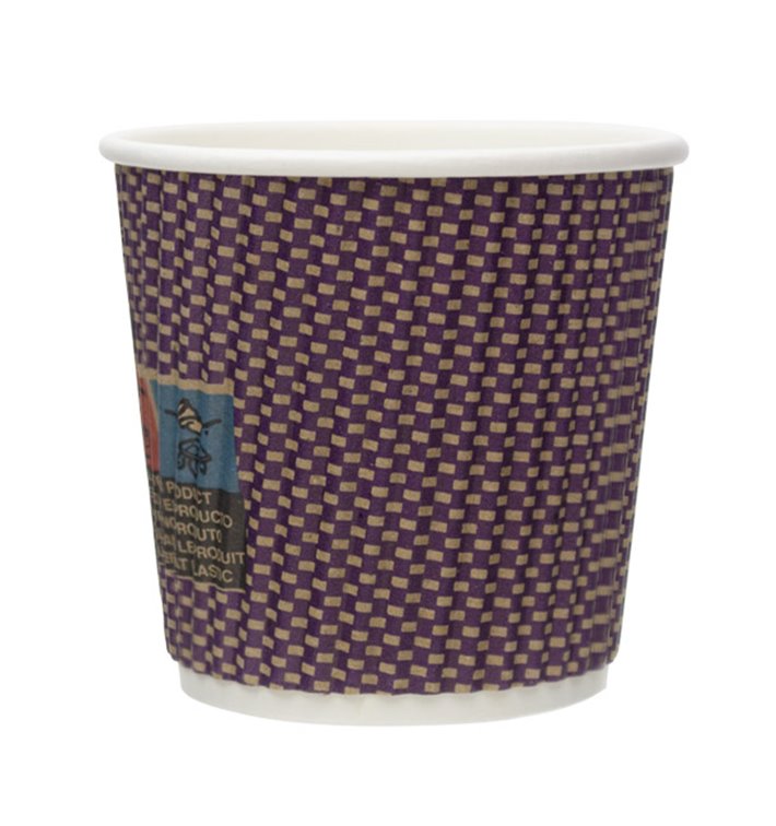 Kartonové Kelímek Zvlněný 9Oz/270ml Kraft Ø8,0cm (25 Ks) Kartonové Kelímek Zvlněný 9Oz/270ml Kraft Ø8,0cm (25 Ks)
