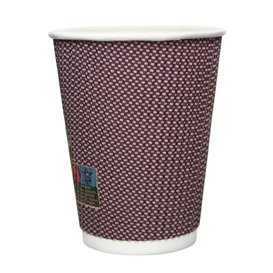 Kartonové Kelímek Zvlněný 9Oz/270ml Kraft Ø8,0cm (25 Ks)