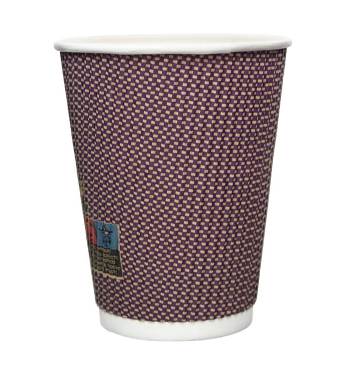 Kartonové Kelímek Zvlněný 9Oz/270ml Kraft Ø8,0cm (25 Ks) Kartonové Kelímek Zvlněný 9Oz/270ml Kraft Ø8,0cm (25 Ks)
