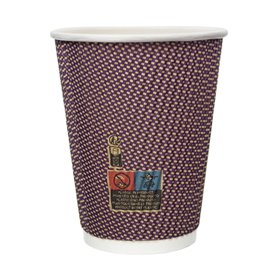 Kartonové Kelímek Zvlněný 9Oz/270ml Kraft Ø8,0cm (25 Ks)