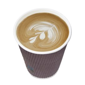Kartonové Kelímek Zvlněný 9Oz/270ml Kraft Ø8,0cm (25 Ks)