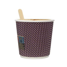 Kartonové Kelímek Zvlněný 9Oz/270ml Kraft Ø8,0cm (25 Ks)